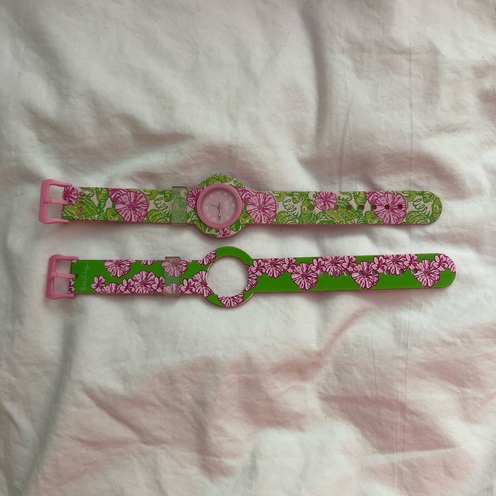 Lilly Pulitzer Rubber Stainless Steel Watch